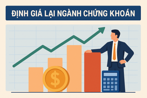 tái định giá ngành chứng khoán
